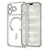 iPhone 18 Pro Max / 17 Pro Max Tech-Protect MagFlex Deksel - MagSafe Kompatibel - Sølv / Gjennomsiktig