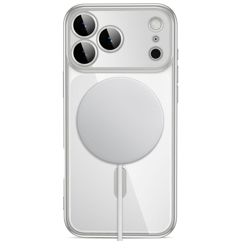 iPhone 18 Pro Max / 17 Pro Max Tech-Protect MagFlex Deksel - MagSafe Kompatibel - Sølv / Gjennomsiktig
