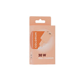 Colorum 30W Vegglader m. 1x USB-A & 1x USB-C - Peach Fuzz