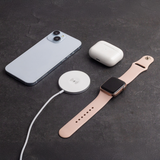 Forever MAWC-400 3-i-1 Magnetisk Trådløs Lader - 15W - USB-C - MagSafe Kompatibel - Hvit