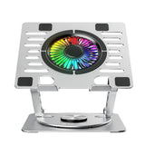 Wozinsky CoolBase Stativ for Bærbar PC / Nettbrett med RGB-Belysning & Kjøling – Grå