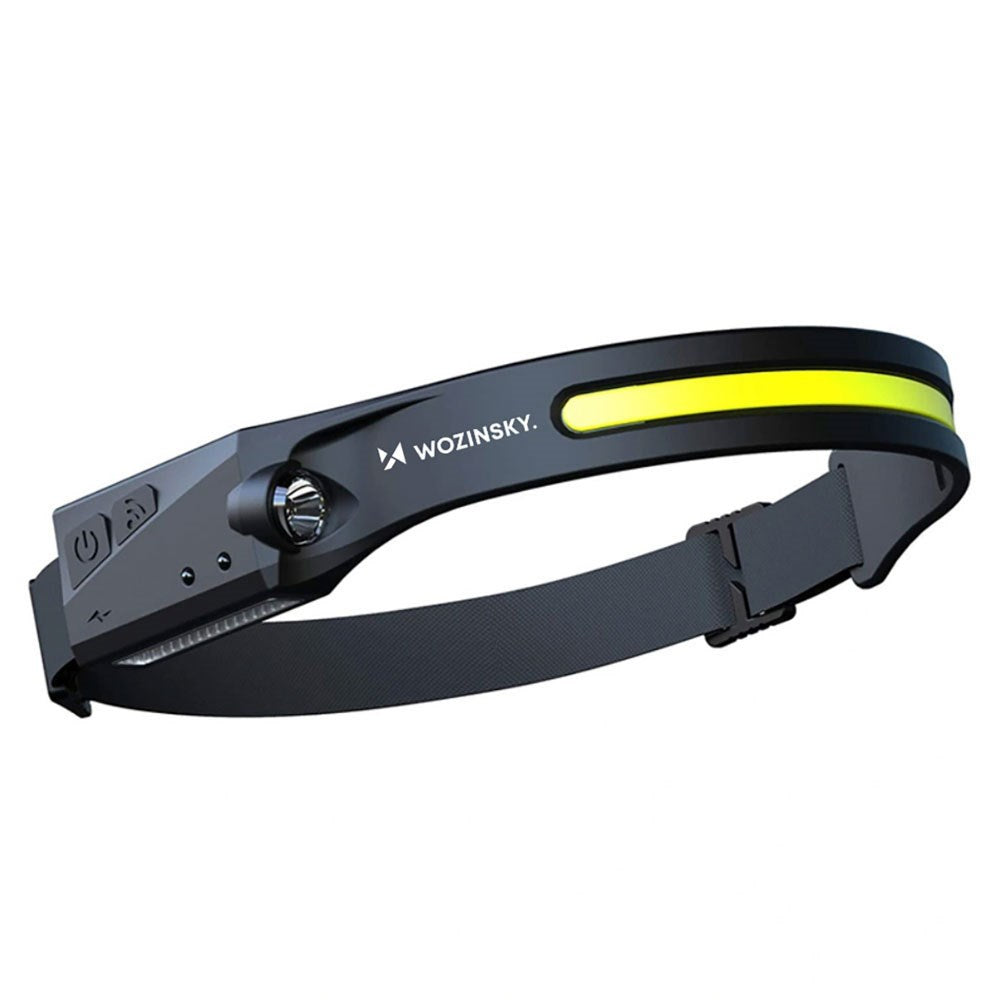 Wozinsky WLC-1200 Pannelampe med 350 lm & Bevegelsessensor - Svart