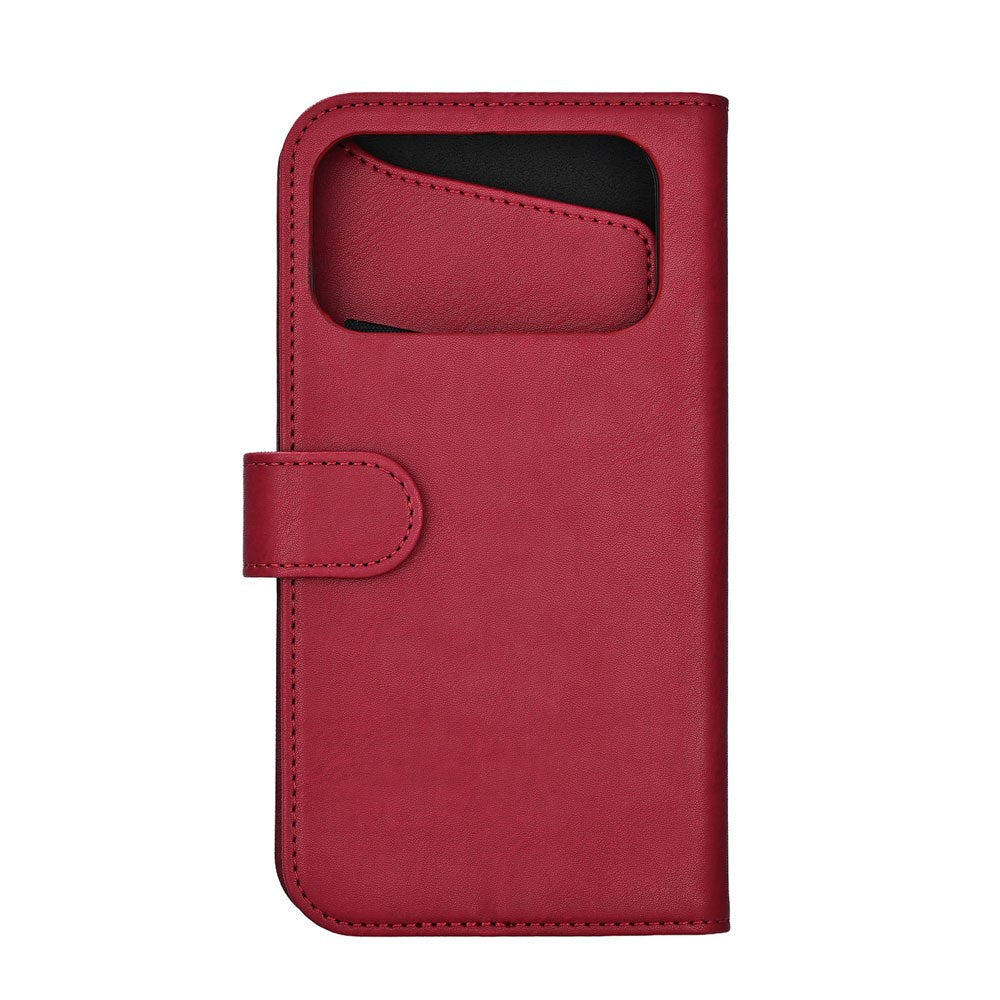 iPhone 17 Pro Max GEAR Kunstskinn Flip Deksel - MagSafe Kompatibel - Rød
