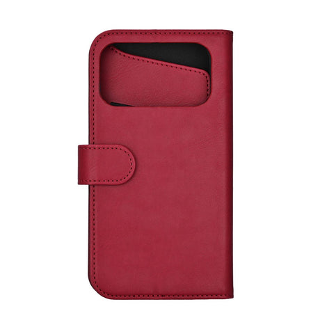 iPhone 17 Pro Max GEAR Kunstskinn Flip Deksel - MagSafe Kompatibel - Rød