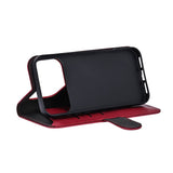 iPhone 17 Pro Max GEAR Kunstskinn Flip Deksel - MagSafe Kompatibel - Rød