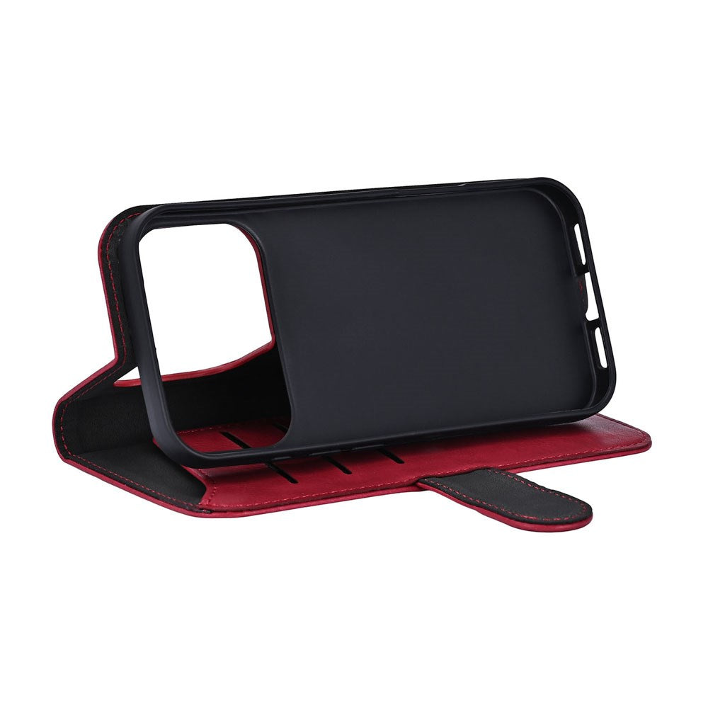 iPhone 17 Pro GEAR Kunstskinn Flip Deksel - MagSafe Kompatibel - Rød