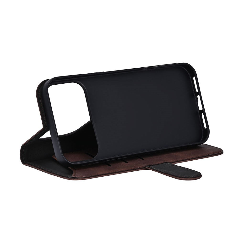 iPhone 17 Pro Max GEAR Kunstskinn Flip Deksel - MagSafe Kompatibel - Brun