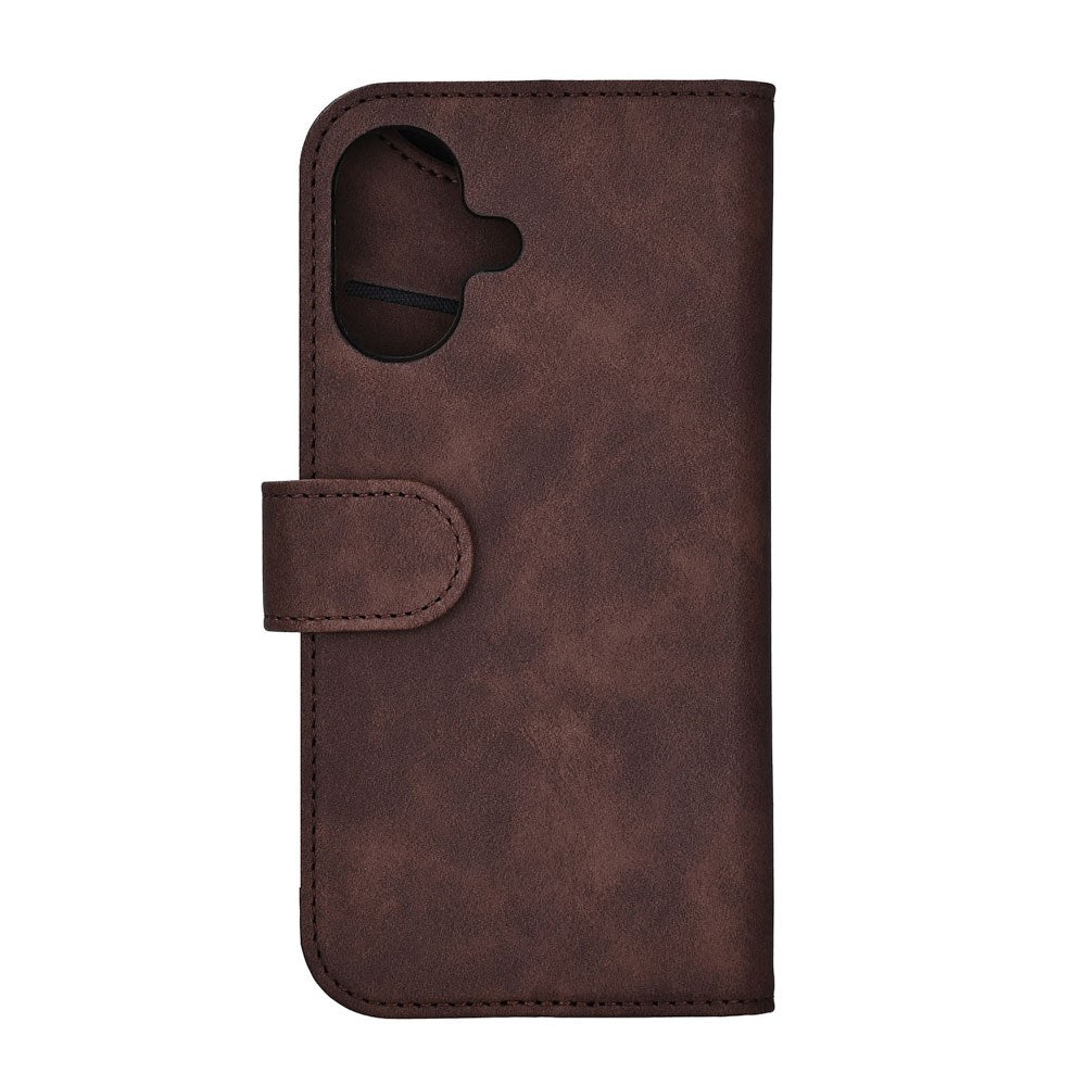 iPhone 17 GEAR Kunstskinn Flip Deksel - MagSafe Kompatibel - Brun