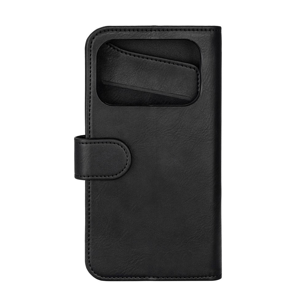 iPhone 17 Pro GEAR Kunstskinn Flip Deksel - MagSafe Kompatibel - Svart