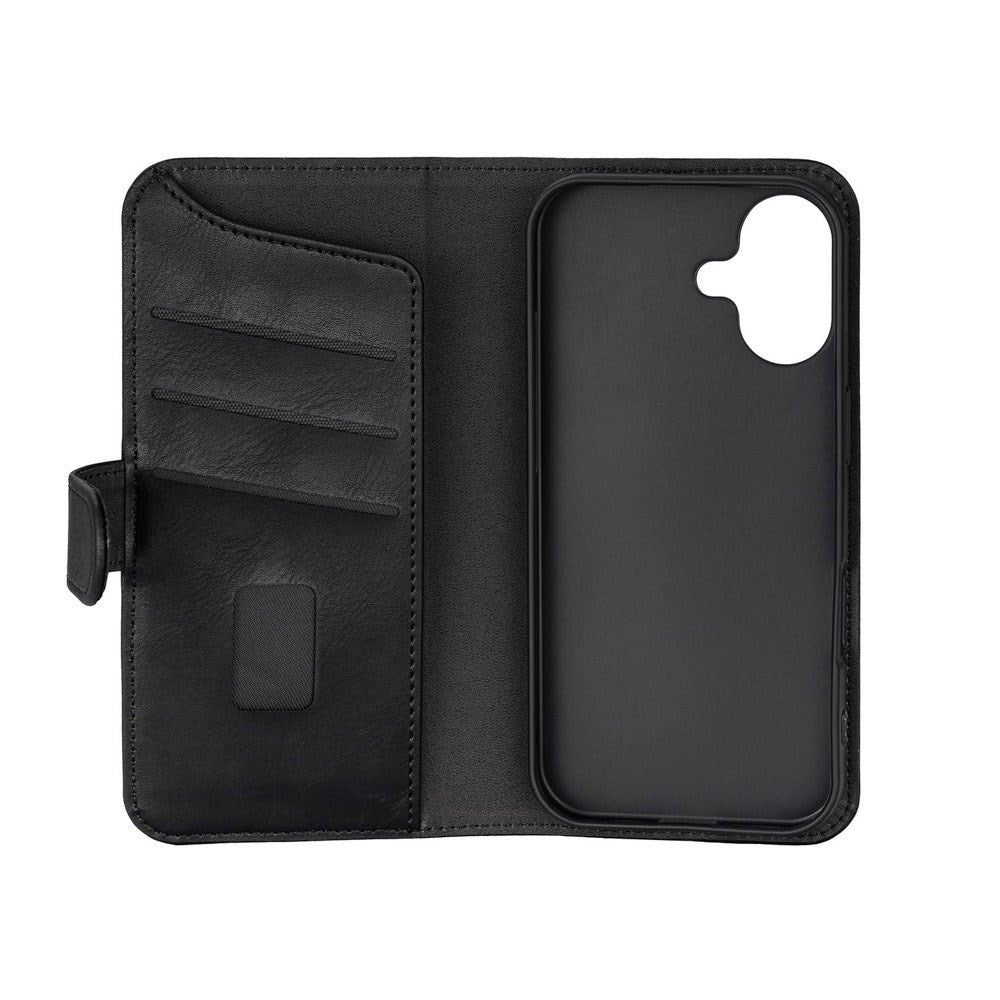 iPhone 17 GEAR Kunstskinn Flip Deksel - MagSafe Kompatibel - Svart
