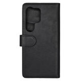Samsung Galaxy S25 Ultra GEAR Classic Flip-deksel Kunst Skinn med Kortholder - Svart