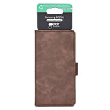 Samsung Galaxy S25 GEAR Classic Flip-deksel Kunst Skinn med Kortholder - Brun