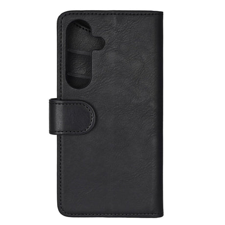 Samsung Galaxy S25 GEAR Classic Flip-deksel Kunst Skinn med Kortholder - Svart