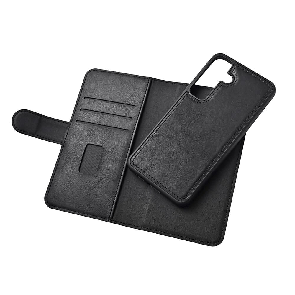 Samsung Galaxy S24+ (Plus) GEAR 2-i-1 Skinn Flipp Deksel med Lommebok og Magnet - Svart