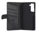Samsung Galaxy S22+ (Plus) Gear Wallet - Flippdeksel i Skinn med Lommebok - Svart