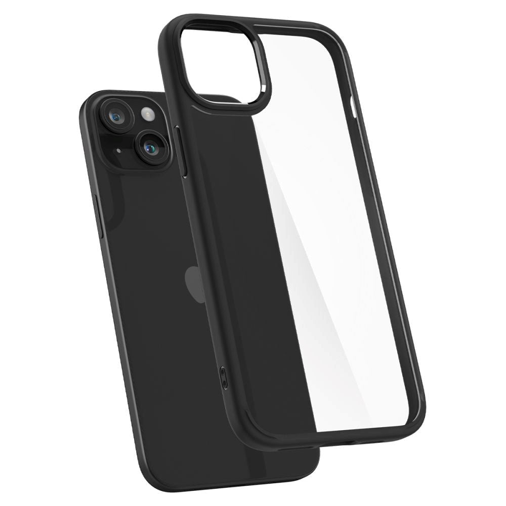 iPhone 15 Plus Spigen Ultra Hybrid Deksel - Gjennomsiktig / Svart