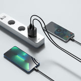 Tech-Protect 30W Veggladere m. 1 x USB-C & 1 x USB-A - Svart