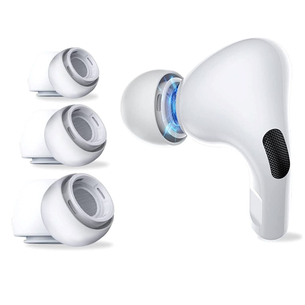 Tech-Protect Silikone EarBuds For AirPods Pro (1 & 2 gen.) x 3 - S, M, L - Hvit