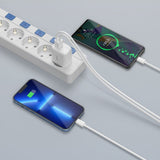 Tech-Protect 20W Veggladere m. 1 x USB-C & 1 x USB-A - Hvit