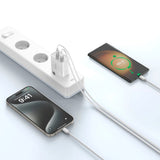 Tech-Protect 20W Veggladere m. 2 x USB-C - Hvit