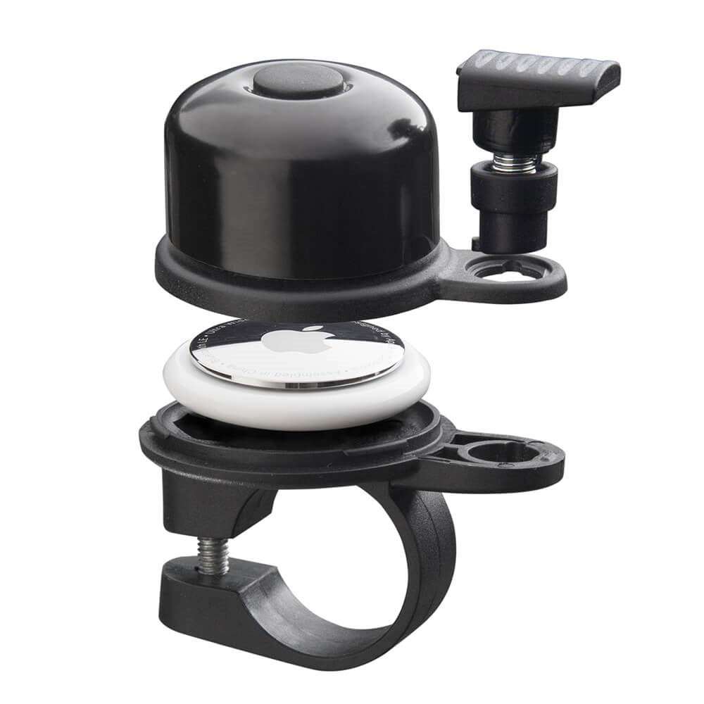 Elago AirBell Sykkelklokke (22 mm) m. AirTag 1. & 2. Gen. Holder - Svart