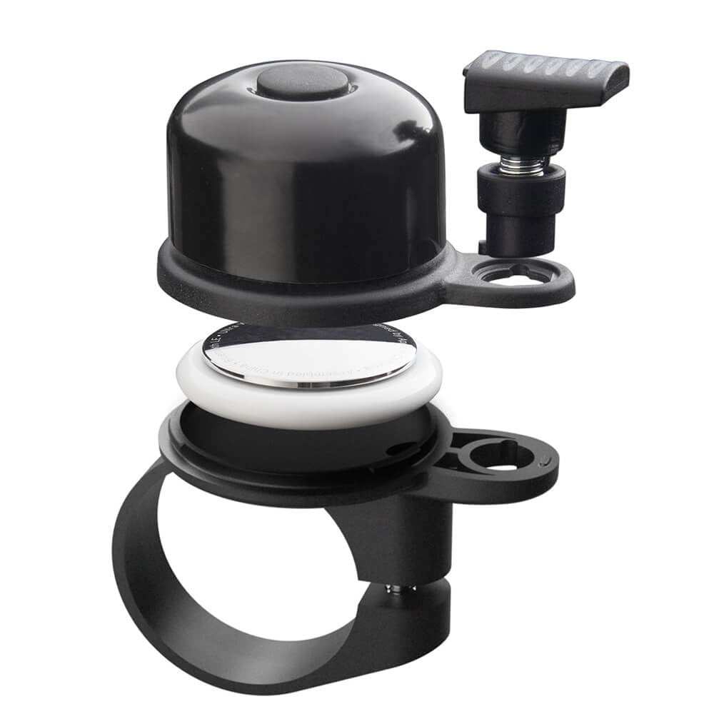 Elago AirBell Sykkelklokke (31.8 mm) m. AirTag 1. & 2. Gen. Holder - Svart