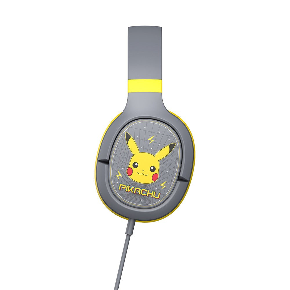 Over-Ear Gaming Headset Pro G1 Med Avtakbar Mikrofon - Pokémon Pikacu - Grå / Gul