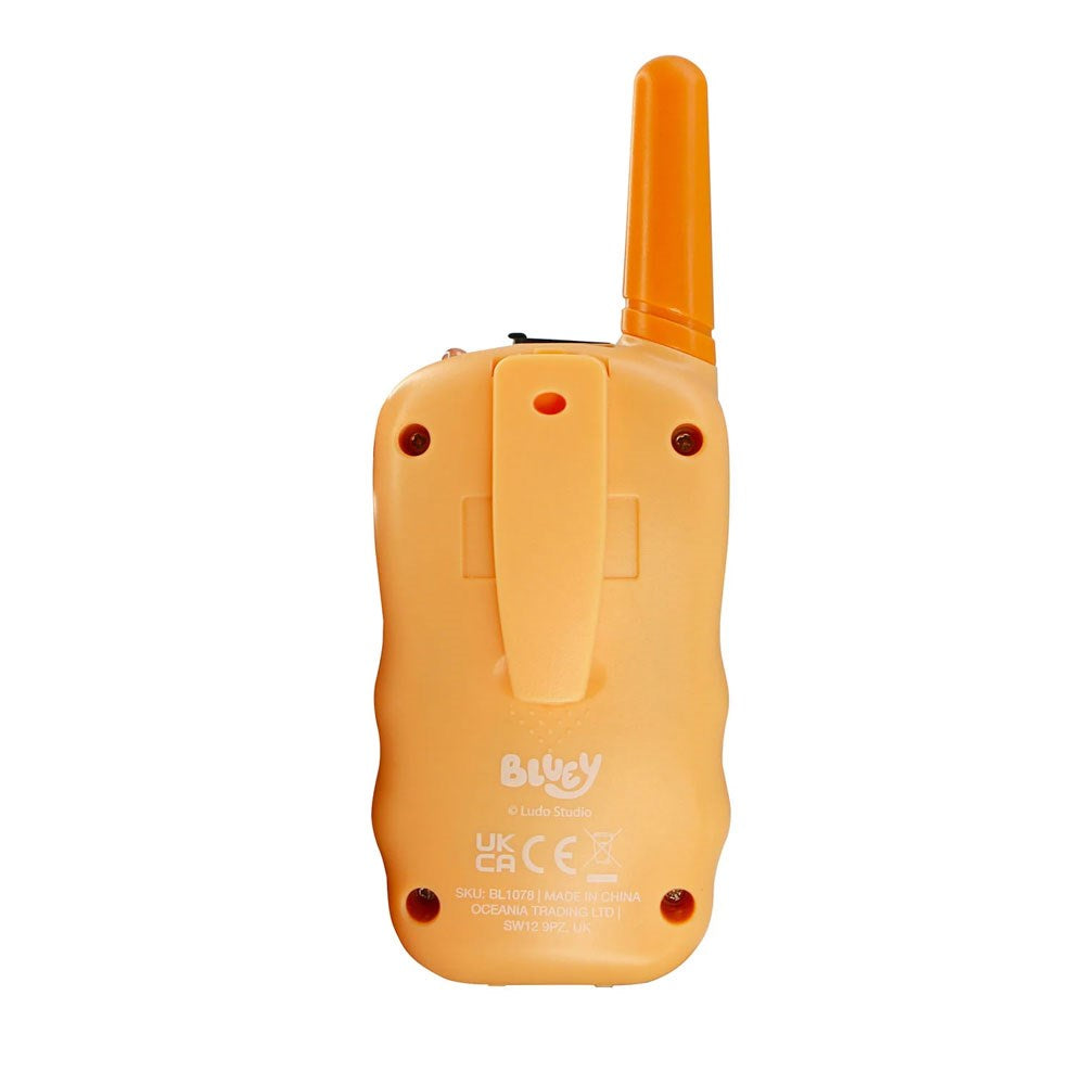 OTL BLUEY Digitalt Walkie Talkie Sett - 2 stk - Blå / Oransje