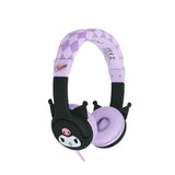 Kuromi OTL On-Ear Hodetelefoner for Barn med 3D-Ører – Maks. 85dB - Lilla / Svart