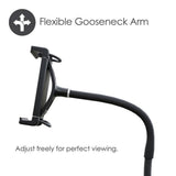 Desire2 Gooseneck Nettbrettholder for Bord - Formbar - Svart