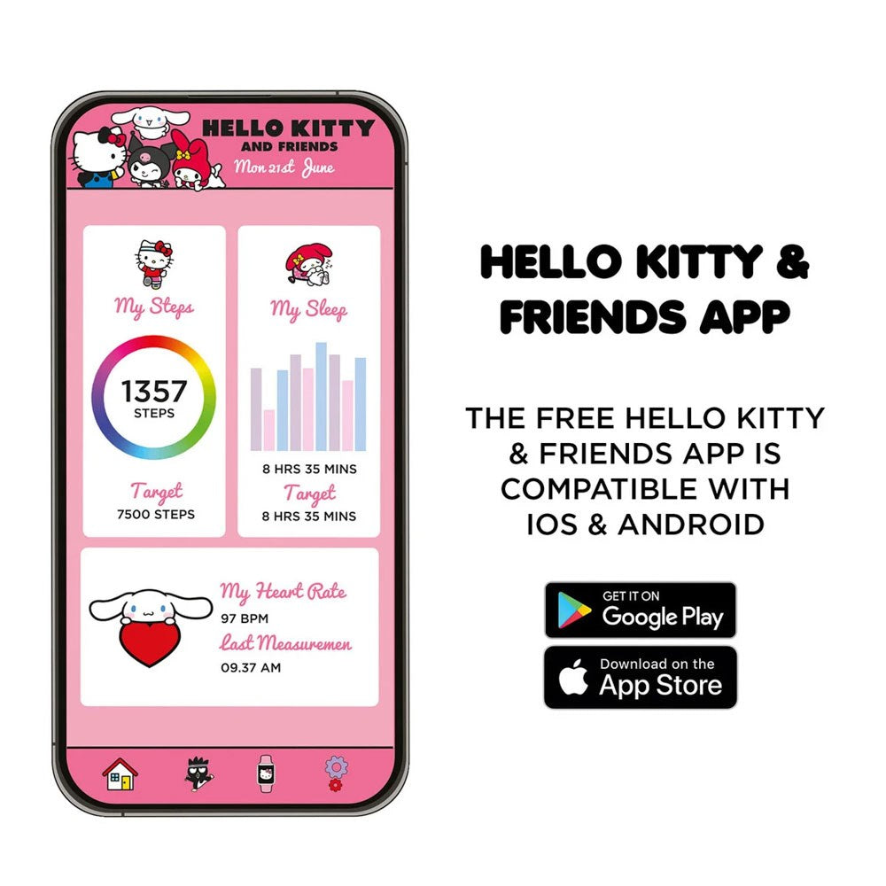 OTL Smartklokke for Barn med Appkontroll - Hello Kitty