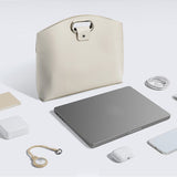 Kunstskinn MacBook / Laptop 13-14" Veske - 32 x 37.5 cm - Grønn