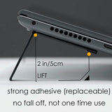 AULUMU Laptopstativ - 2 stk - Svart