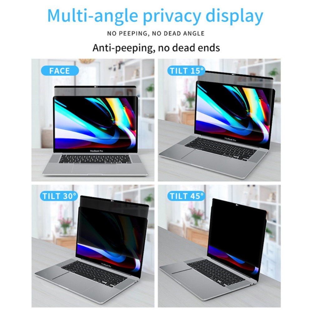 MacBook Pro 14 M5/M4/M3/M2/M1 (2026-2021) Magnetisk Privacy Skjermbeskytter - Gjennomsiktig