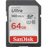 SanDisk 64GB Ultra Micro SDXC Minnekort - 140MB/s - Svart
