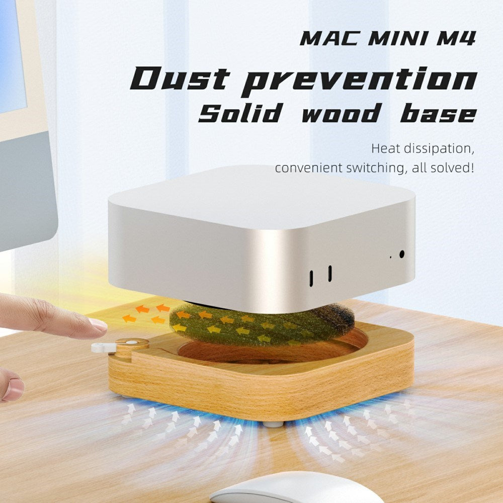 Mac Mini M4 / M4 Pro Tre Stativ – Støvbeskyttelse, Kjøling & Elegant Design
