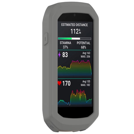 EIDERWOOD Garmin Edge 1050 Silikon Sykkel Computer Deksel - Mørk Grå