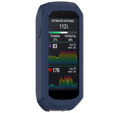 EIDERWOOD Garmin Edge 1050 Silikon Sykkel Computer Deksel - Mørk Blå