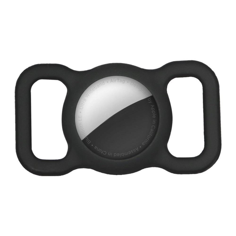AirTag 1. & 2. Gen. Silikon Etui til Halsbånd - Sort