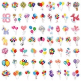 60 x Dekorative Klistremerker - Ballonger