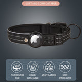 Hundehalsbånd med Holder for AirTag 1. & 2. Gen. - Størrelse S (30-37 cm) - Blå