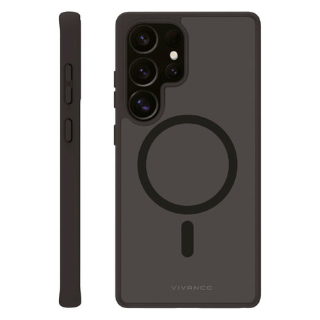 Vivanco Samsung Galaxy S25 Ultra Mag Pro Cover – Gjennomsiktig/Svart