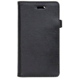 iPhone 6 Plus / 6s Plus Buffalo 2-i-1 Ekte Skinn Flip Deksel - Svart