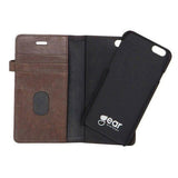 iPhone 6 Plus / 6s Plus Buffalo 2-i-1 Ekte Skinn Flip Deksel - Brun