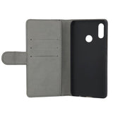 GEAR Huawei P Smart (2019) Leather Wallet Case Svart