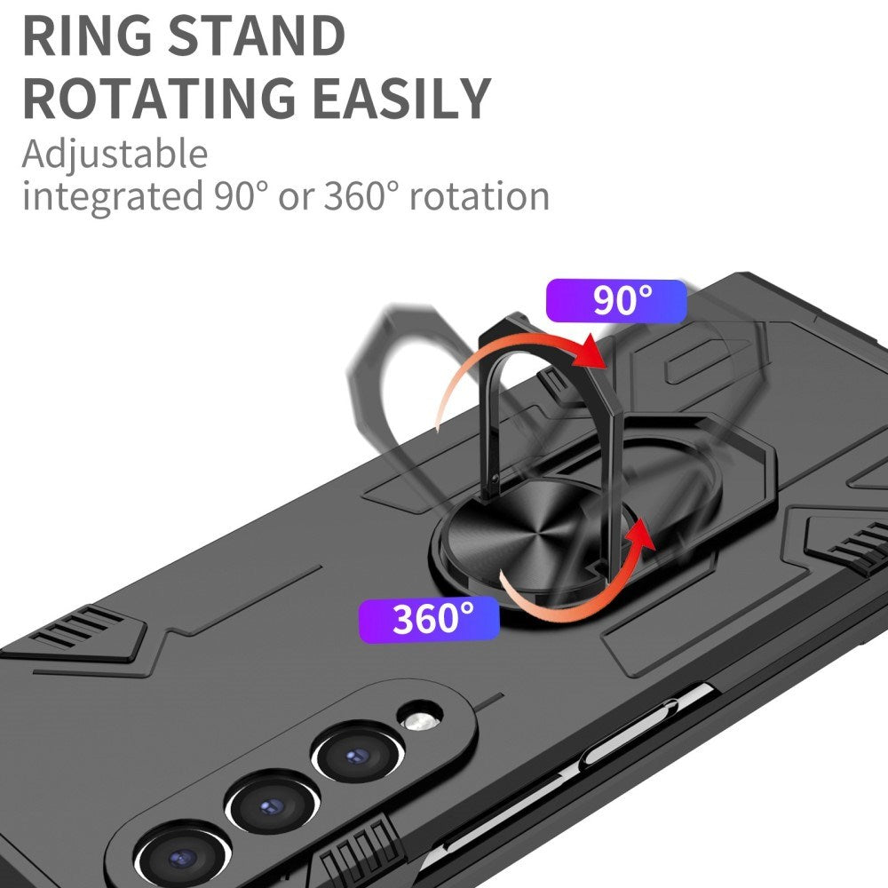 EIDERWOOD Samsung Galaxy Z Fold4 (5G) Håndverker Deksel med Kickstand - Svart