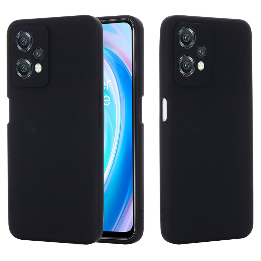 EIDERWOOD OnePlus Nord CE 2 Lite (5G) Liquid Silikon Deksel med Stropp - Svart