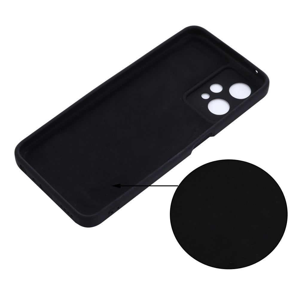 EIDERWOOD OnePlus Nord CE 2 Lite (5G) Liquid Silikon Deksel med Stropp - Svart
