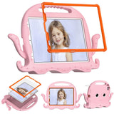 EIDERWOOD iPad Air 11" (2026-2024) / Pro 11" (2025-2018) Barnedeksel med Skulderstropp & Håndholder - Blekksprut - Baby Pink