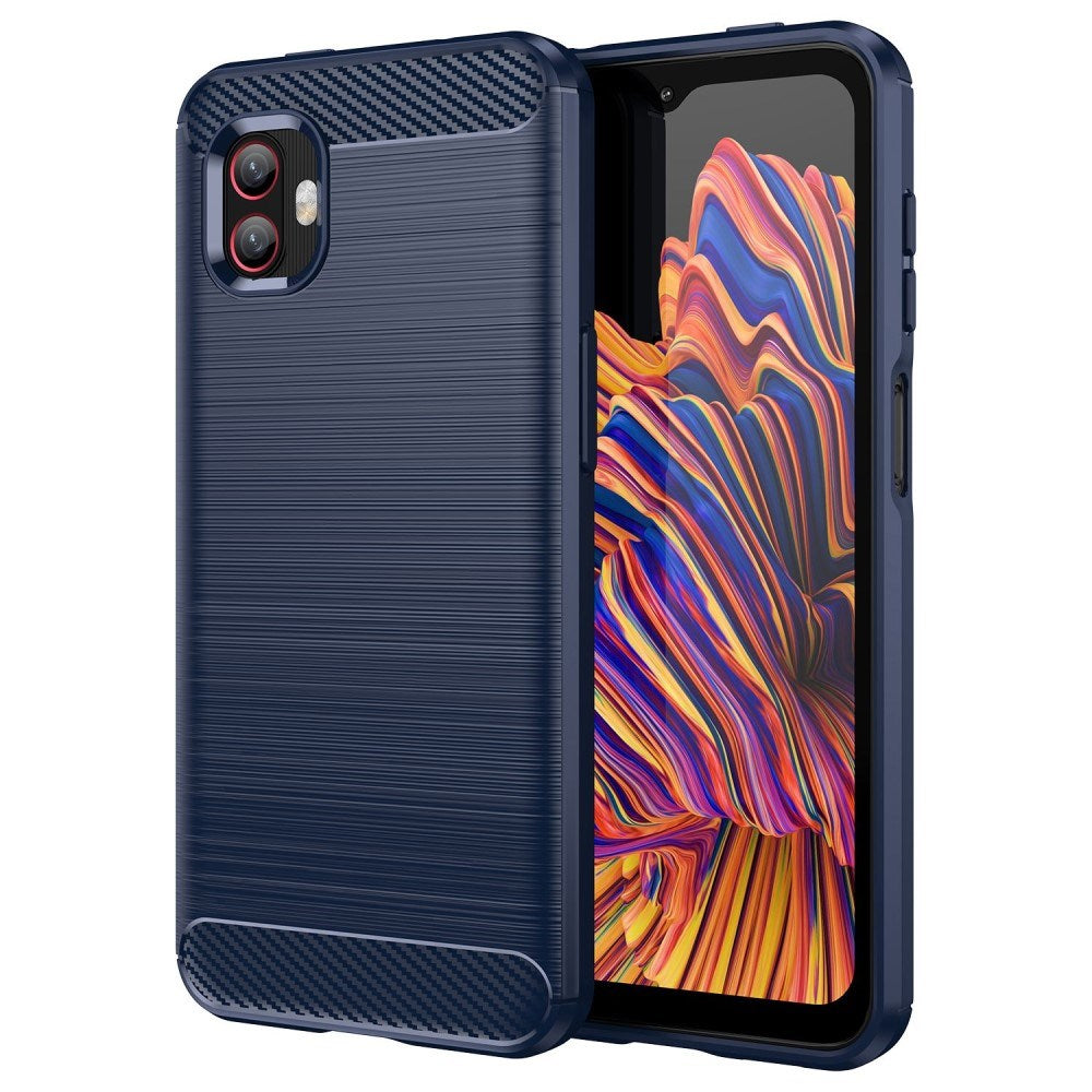 EIDERWOOD Samsung Galaxy Xcover 6 Pro Brushed Carbon Deksel - Blå